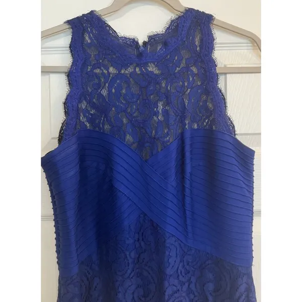Tadashi Shoji Dress Sz 12 Blue Floor Length Mother of Bride/Groom Bridesmaid EUC - Image 6