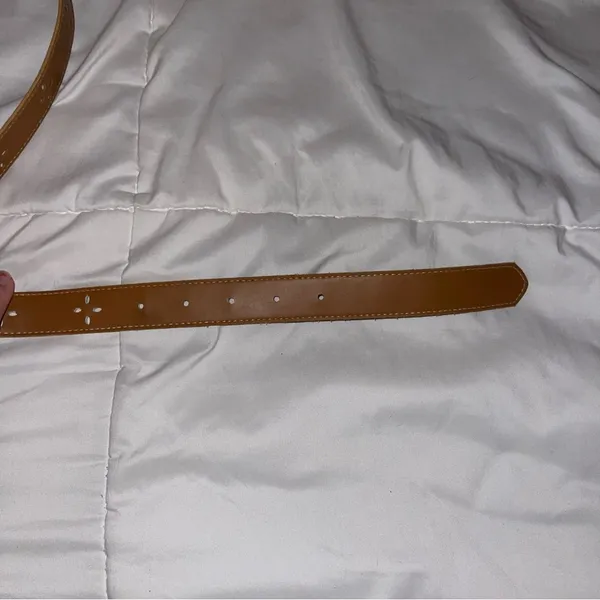 Brown Belt with Cross Cutouts - Image 3