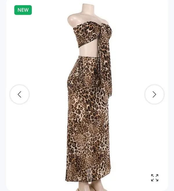 Two piece dress Brown - Image 8
