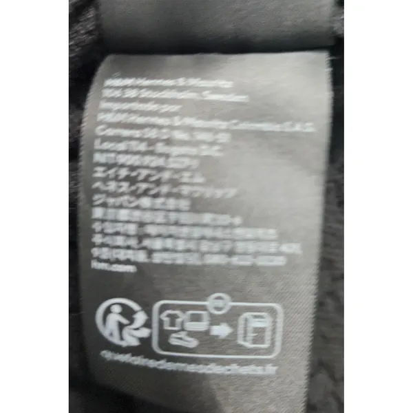 H&M Divided Black Textured Bodycon Mini Dress Short‎ Sleeve XS - Image 9