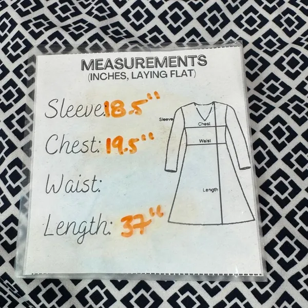 Max Studio Geometric Print Collared Dress Navy White Green Purple‎ Size L - Image 7