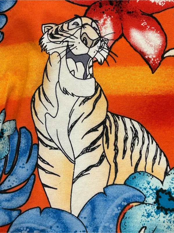 Disney Jungle Book Medical Scrub Top Orange Mowgli Baloo Pediatric Nurse Size M - Image 9