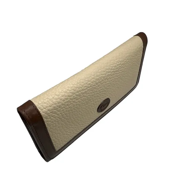 Vintage DOONEY & BOURKE Brown and Cream Wallet - Image 4