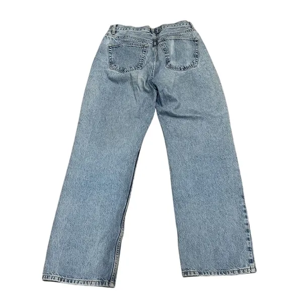 Topshop Women's Wide-Leg Jeans Blue Light Wash Size 29 - Image 5