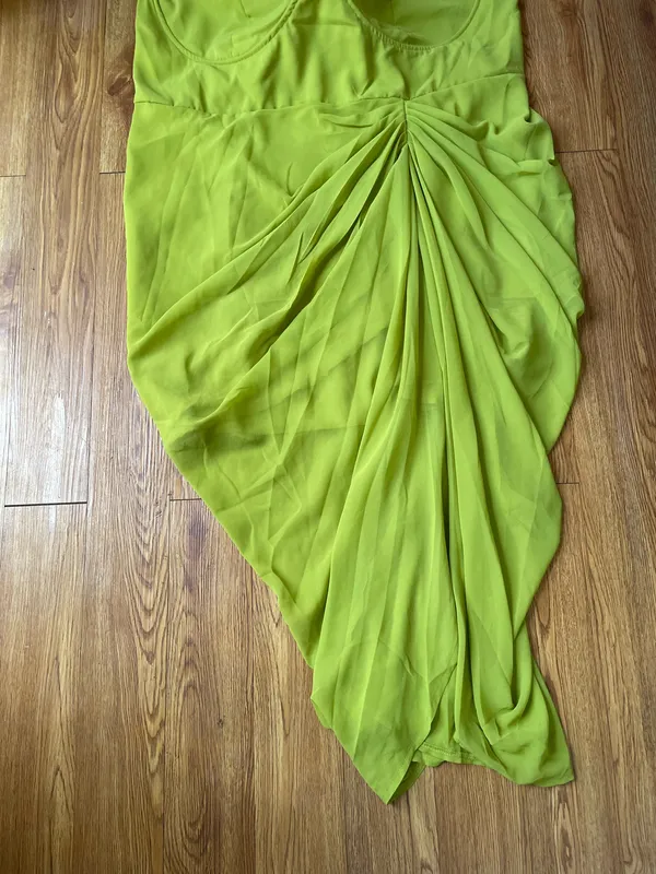 Pretty Little Thing plus underwire draped midi dress size 24 - Image 12