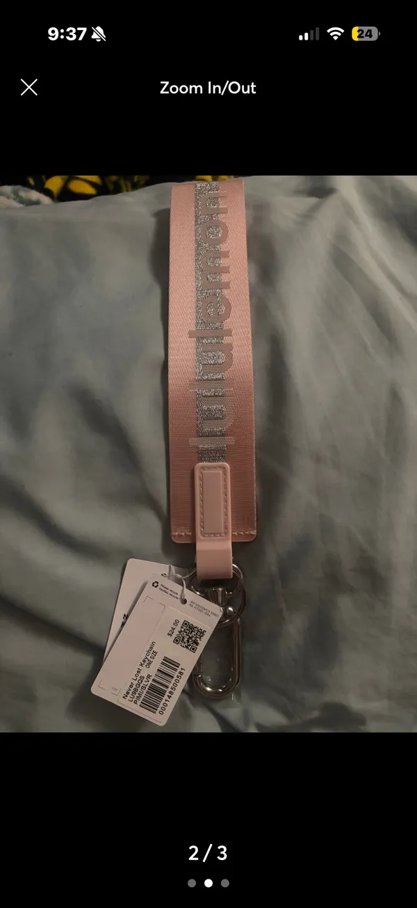 Lululemon Keychain Never Lost Pink - Image 2