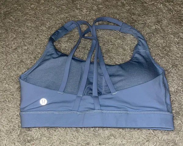 Lululemon Energy Bra Size 6 Blue Linen - Image 4