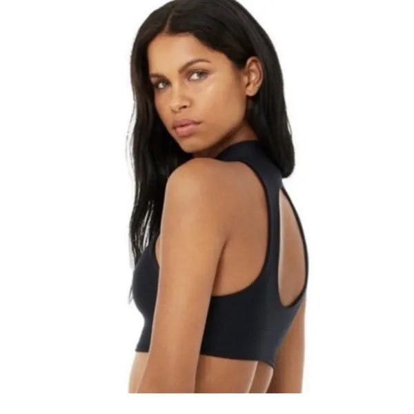 ALO Yoga Black air lux fuse bra top size small - Image 2
