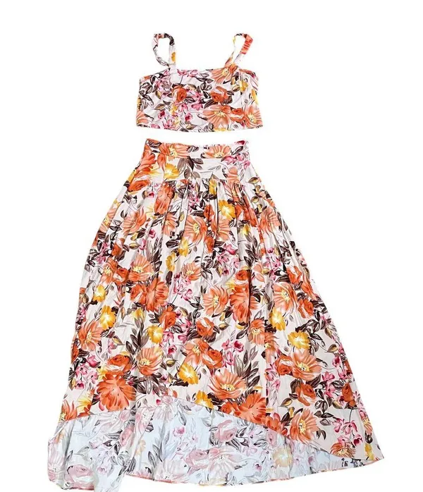 Petal + Pup Floral Two Piece Set Maxi Skirt Crop Top Women's Size 2/AUS 6 - Image 2