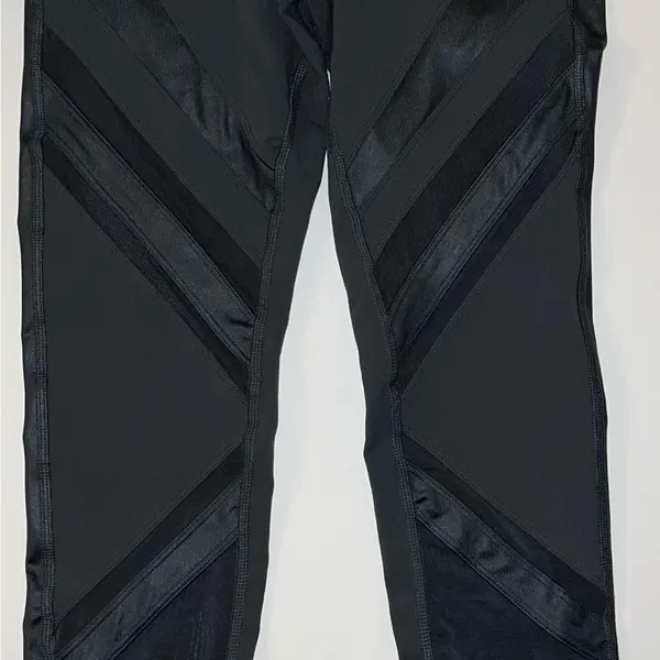 Alo Leggings Pants Womens Xtra Small XS Gray Pull On Skinny RN# 87370 Mesh - Image 4