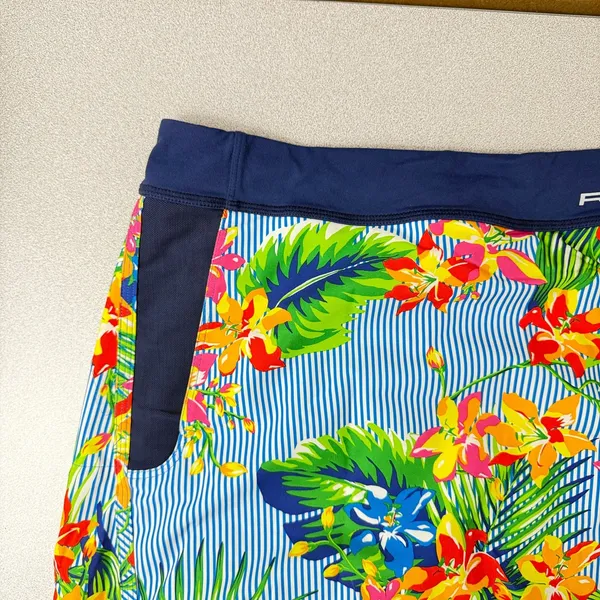 RLX Ralph Lauren Floral Skort Small Blue Multi Tropical Colorful Golf Tennis - Image 4