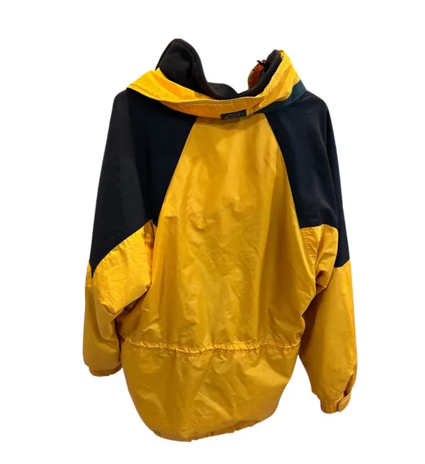 Men’s Large Yellow Black CB Sports Color Block Winter Snow Zip Ski Jacket - Image 2