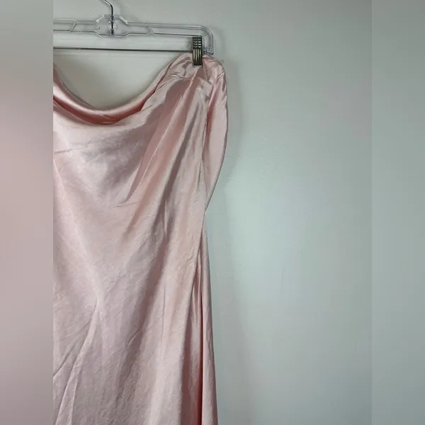 Showpo Charlita Strapless Cowl Back Satin‎ Maxi Dress Women’s Sz 16 NWT - Image 5