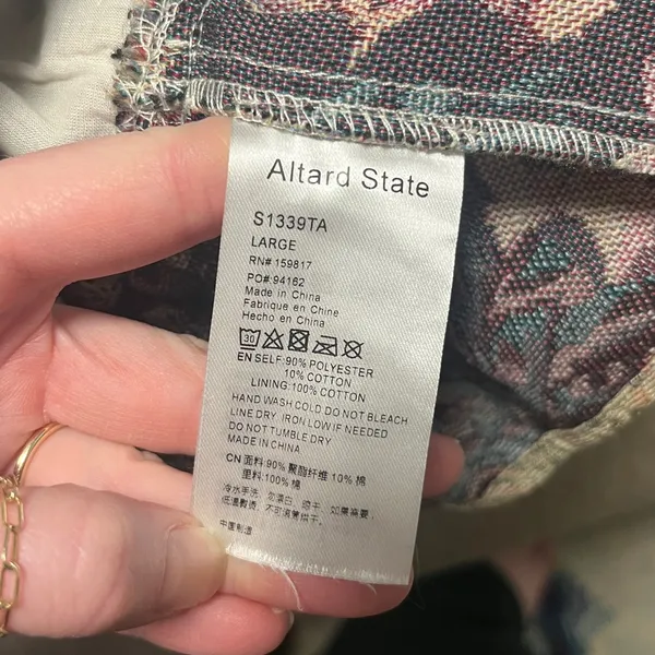 NWOT Altar'd State Floral Tapestry Corset Top - Image 13