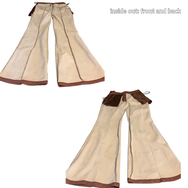 Avec Les Filles Brown Faux Leather Flare Leg Pants (S) - Image 10