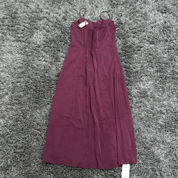 Abercrombie & Fitch Camille Midi Dress in Dark Purple, Size M​​ - Image 4