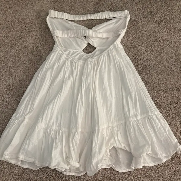 Isla strapless dress White - Image 2