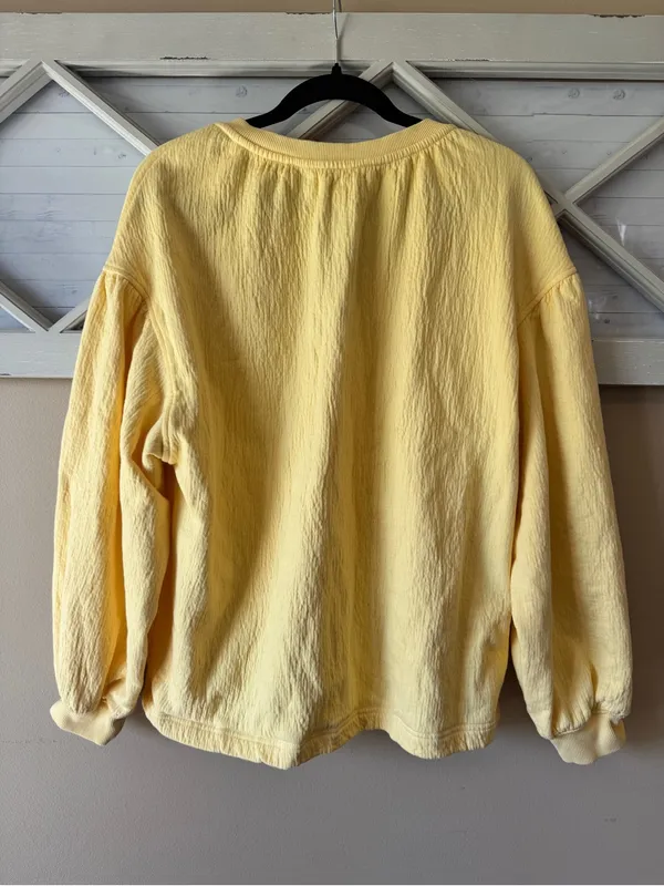 Aerie Easy‎ Street Sweatshirt yellow size medium beach comfy - Image 4