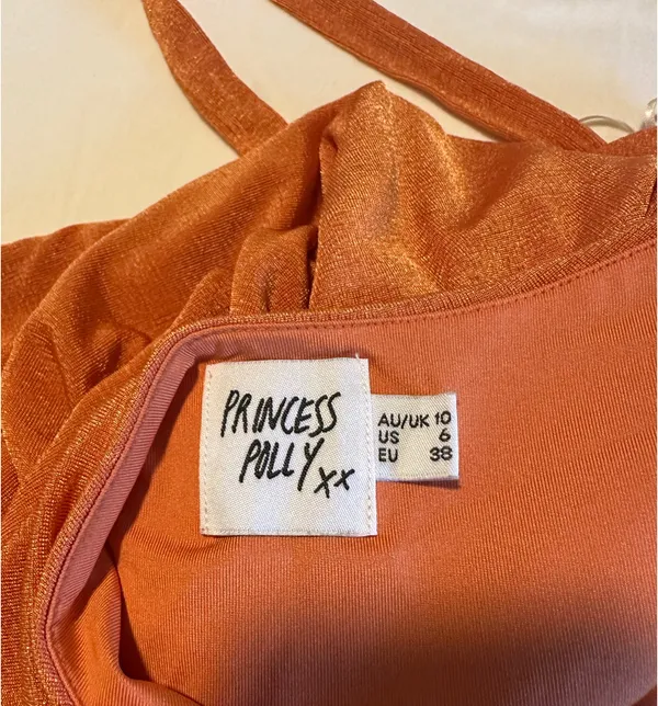 Princess Polly Mini Bodycon Dress Orange - Image 6