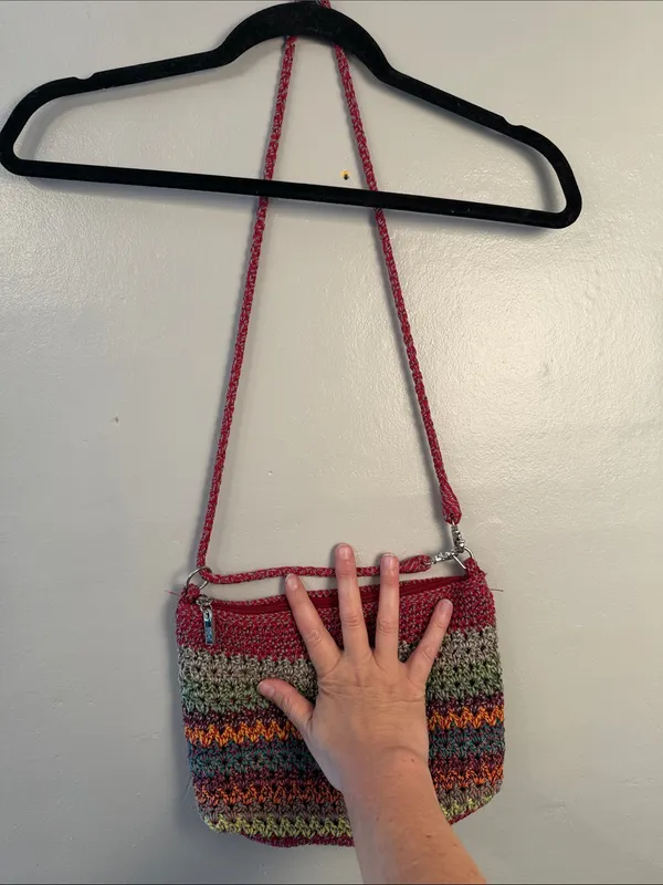 The Sak Colorful Rainbow Woven Crochet Bag - Image 5