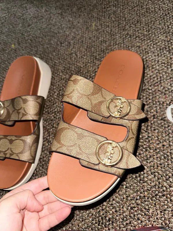 Coach Sandals Platform Leather - Image 3