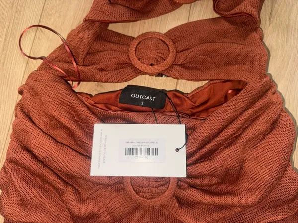 NEW WITH TAGS Outcast Clothing rust orange mini dress with cutouts #outcast #minidress #beach #club - Image 3