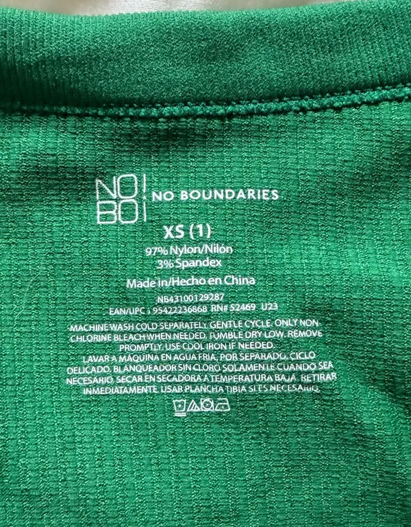Walmart Long Sleeve Shirt Green - Image 3
