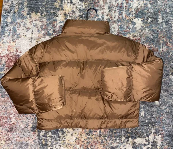 SheIn Brown Puffer Jacket - Image 3