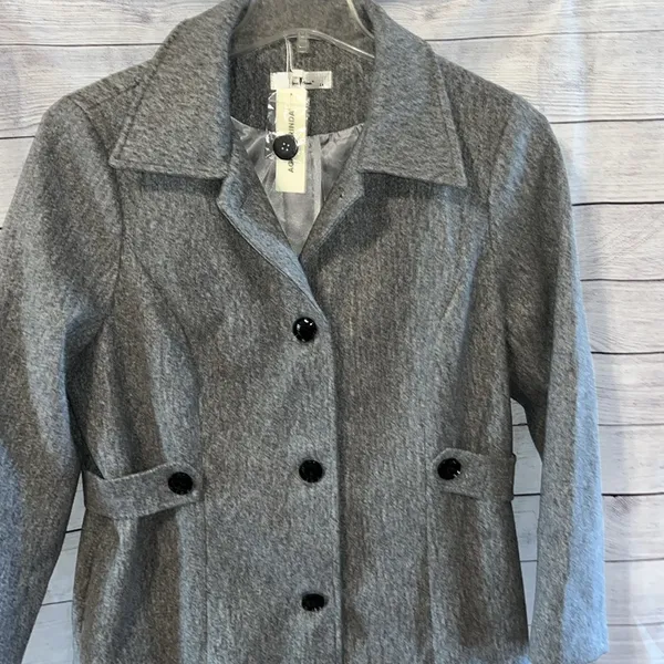 NWT Agnes Orinda Gray Coat Size 1X - Image 4