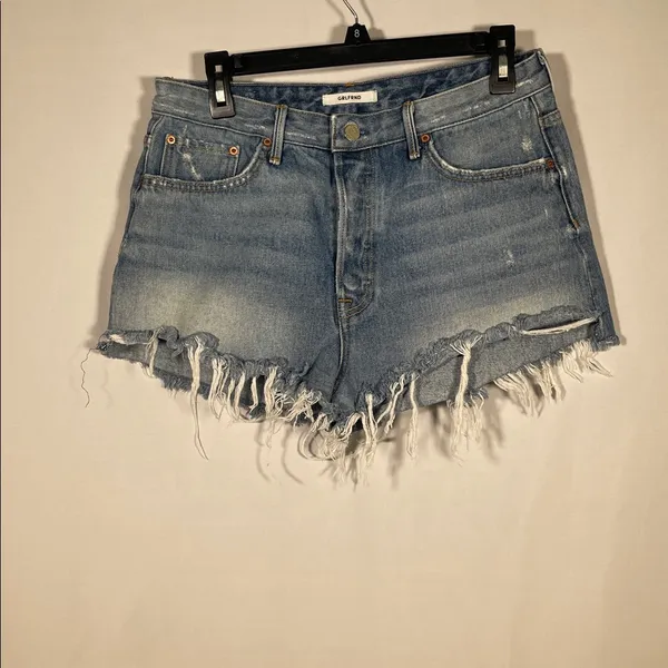 Grlfrnd Womens Cindy Jean Denim Shorts Love Grows 30 - Image 2