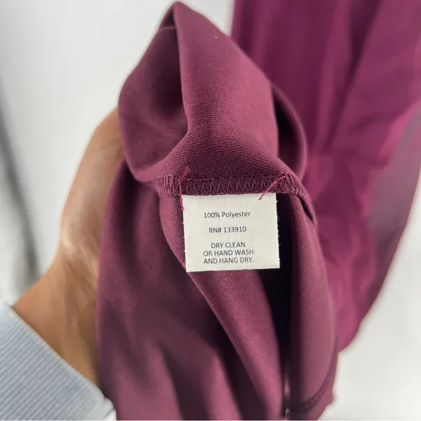 Show Me Your Mumu Flowy Ruffle Maxi Dress‎ in Merlot Chiffon NWT Size XS - Image 11