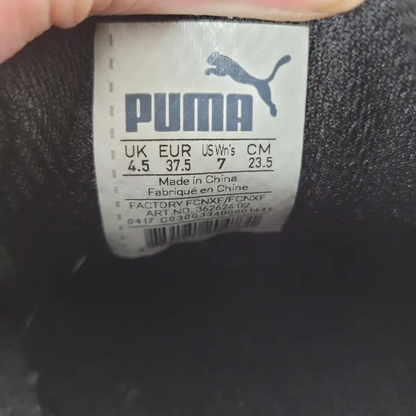Puma Vikky Womens Size 7‎ Black Low Top Sneakers Suede Shoes 362624-02 - Image 11