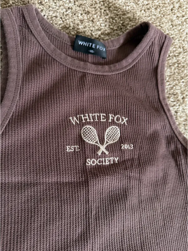 White Fox Brown Waffle Set - Image 3