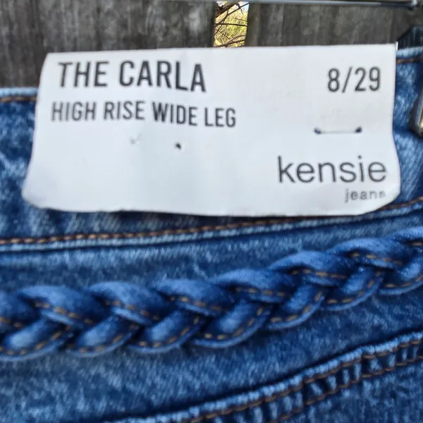 NEW Kensie Carla Wide Leg Blue Jeans 8/29 - Image 11