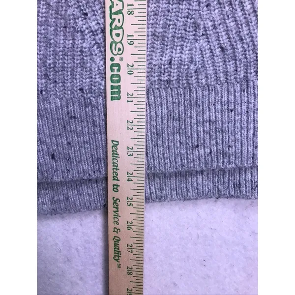Madewell Turtleneck Sweater Womens‎ XL Gray Speckled Rib Knit Pullover - Image 3