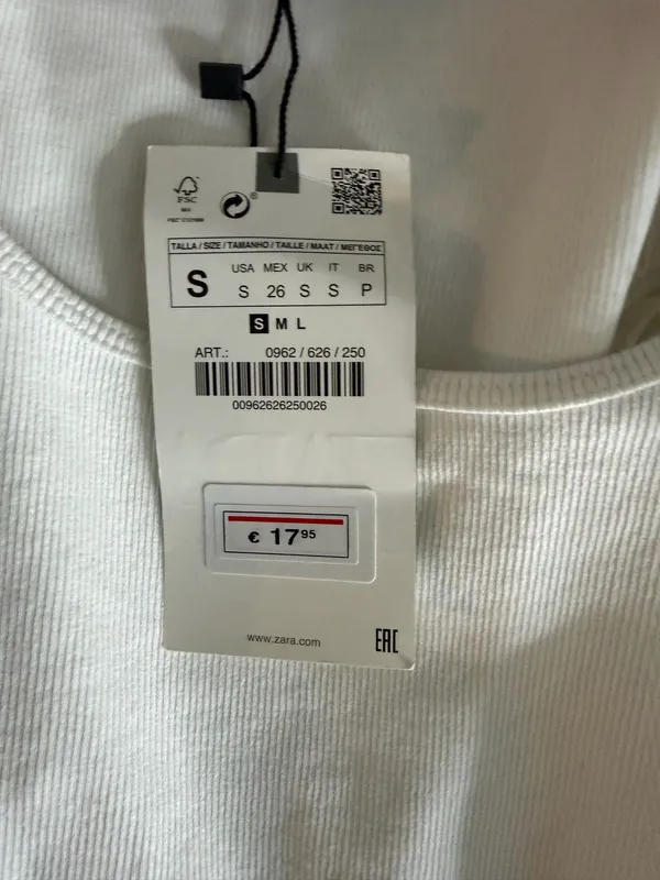 ZARA Top White - Image 2