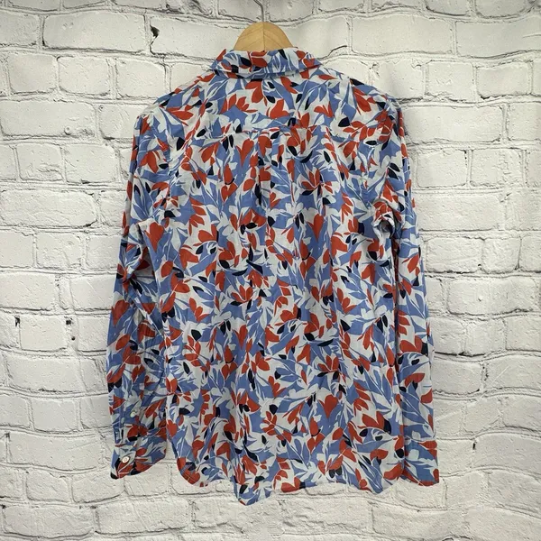 Lauren Ralph Lauren Top Women's S Cotton Voile Button Up Lightweight Preppy - Image 3