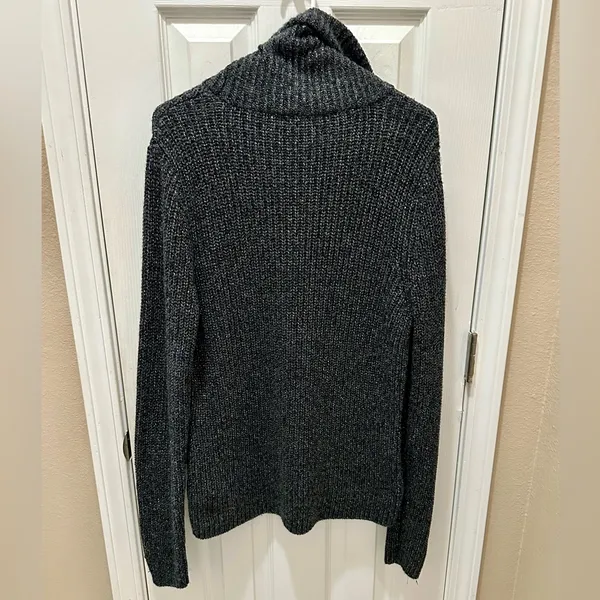 Lauren Ralph Lauren Cashmere Silk Blend Luxe Metallic Sweater XL - Image 3