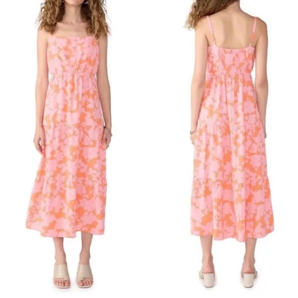 Sanctuary Social Standard Smocked Floral Back Maxi‎ Sun Dress Size Large EUC - Image 2