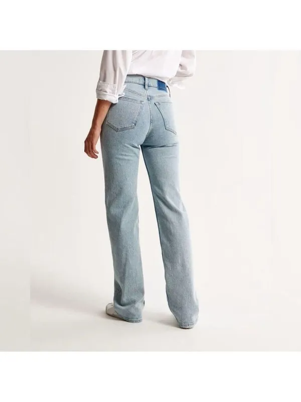 Abercrombie & Fitch The 90s Relaxed Jean High Rise Plus Size Denim Long - Image 5