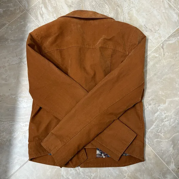 Anthropologie Biddle Moto Jacket Faux Suede - Image 5