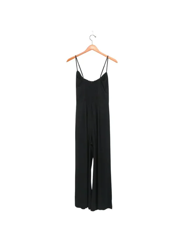 Reformation Gilda Jumpsuit Black Sleeveless Wide Leg 6 - Image 9