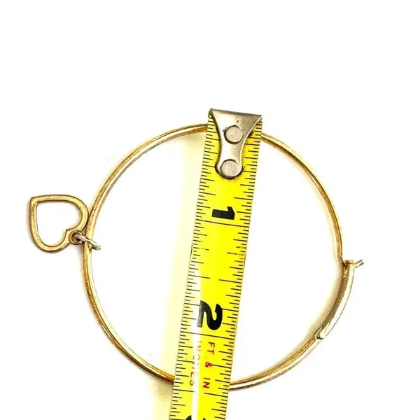 Hard Rock Cafe rhinestone heart bangle bracelet - Image 4
