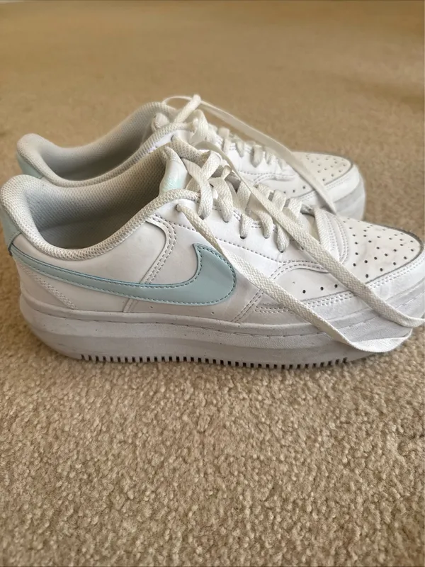 Nike Women's Court Vision Alta Leather 'White/Blue' Women Size 9 - Image 5