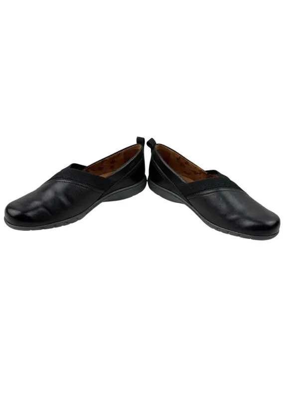 -Cobb Hill by Rockport Penfield Envelope Slip On Black Leather Comfort Shoe 9W - Image 11
