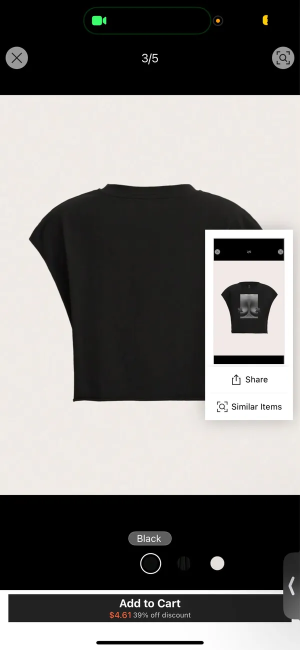 Black Graphic Tee - Image 3