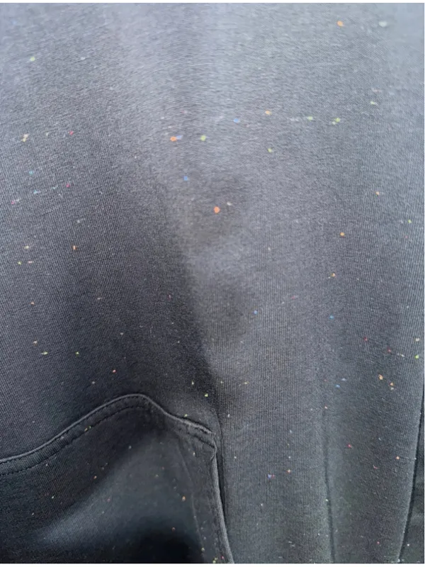 Lululemon Hoodie Sweatshirt Size 6 Black Multicolor Speckled - Image 4