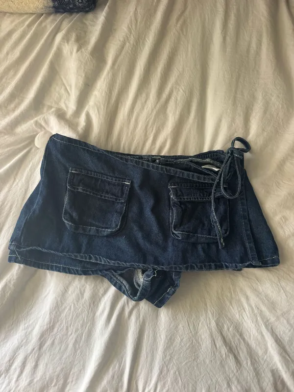 Lioness Countryside Skort Blue Denim size xxs - Image 5