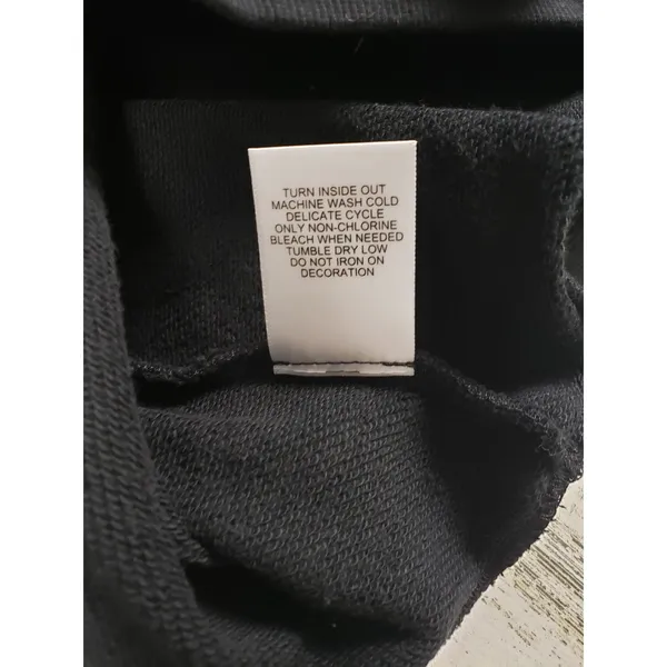 NWT Juicy by Juicy Couture Black Silver Graphic Sweatshirt Women's Size XS - Image 11
