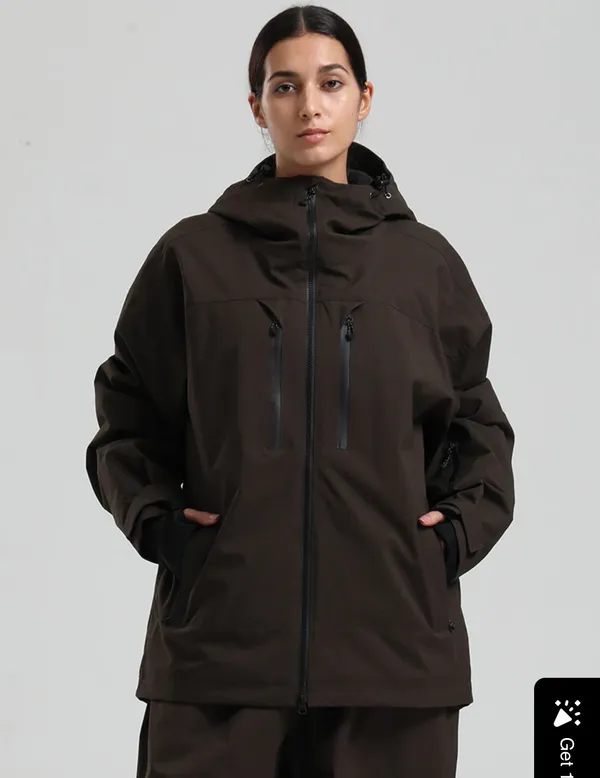 Snowverb brand NWT coffee ski/oversized board jacket Multiple Size XL - Image 3